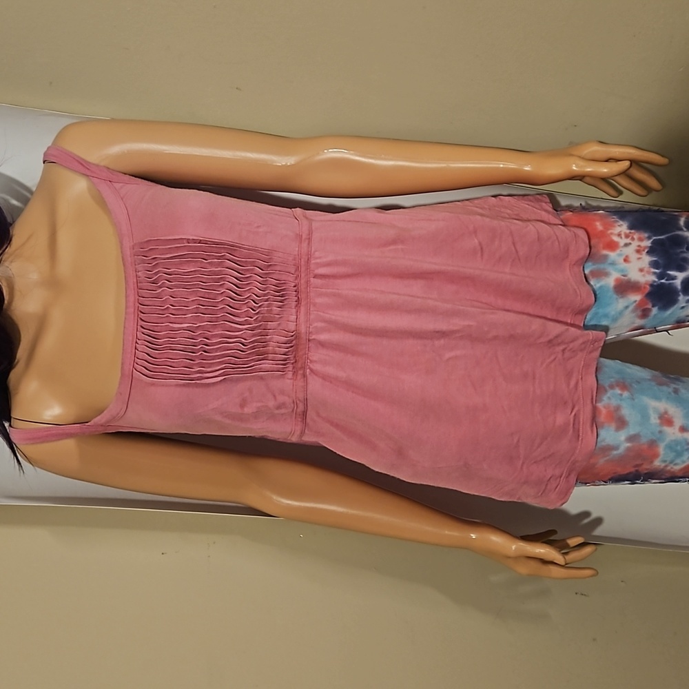 Mossimo Dirty Rose Pleated Tank Top